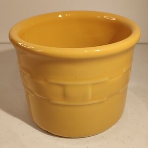Longaberger Yellow Ceramic Kitchen Tool Holder